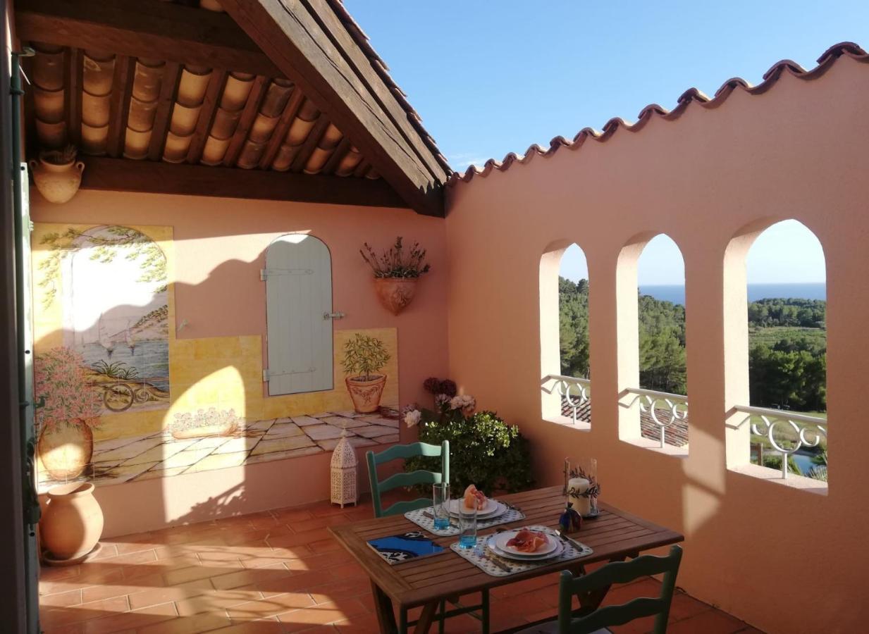 滨海圣西尔Hameau Des Amandiers - Vue Mer, Golf Et Vignes公寓 外观 照片